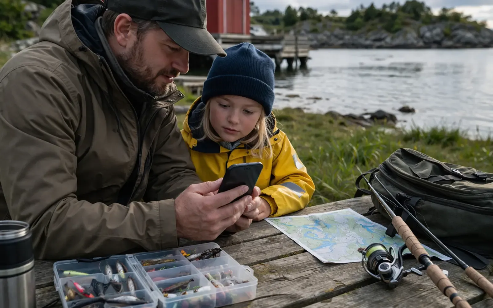 Supporting image for Fiske regler barn Norge: hva kan barn gjøre gratis og hva må sjekkes? focused on Slik velger du riktig fiskekort første gang