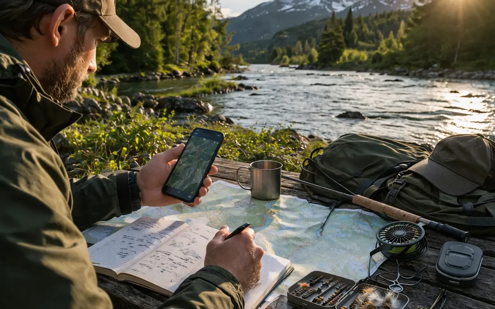 Supporting image for Fiske sesong kalender 2026: når åpner laks, ørret og sjøørret? focused on Slik velger du riktig fiskekort første gang