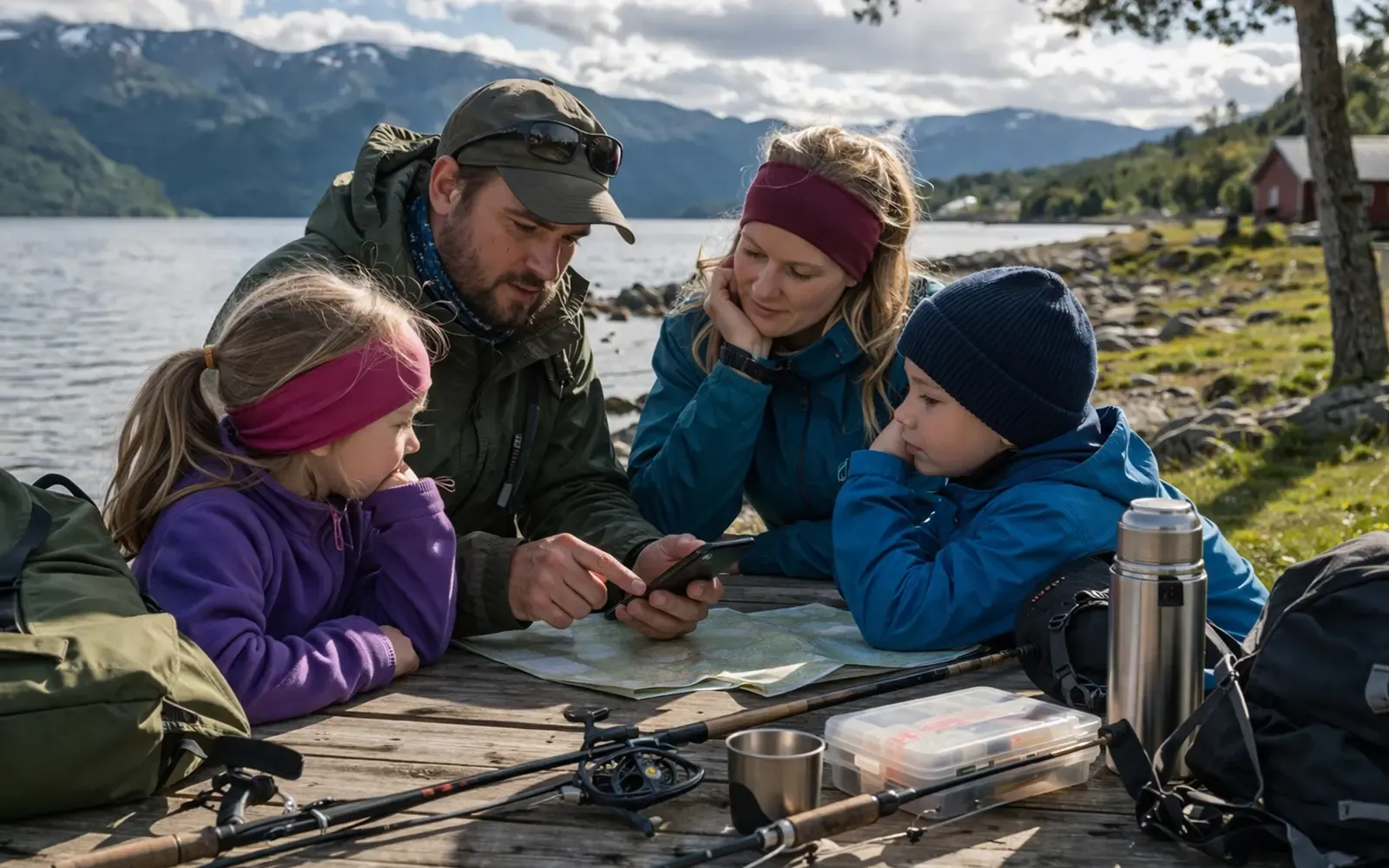 Supporting image for Fiskekort familie Norge: når lønner familiekort seg? focused on Slik velger du riktig fiskekort første gang