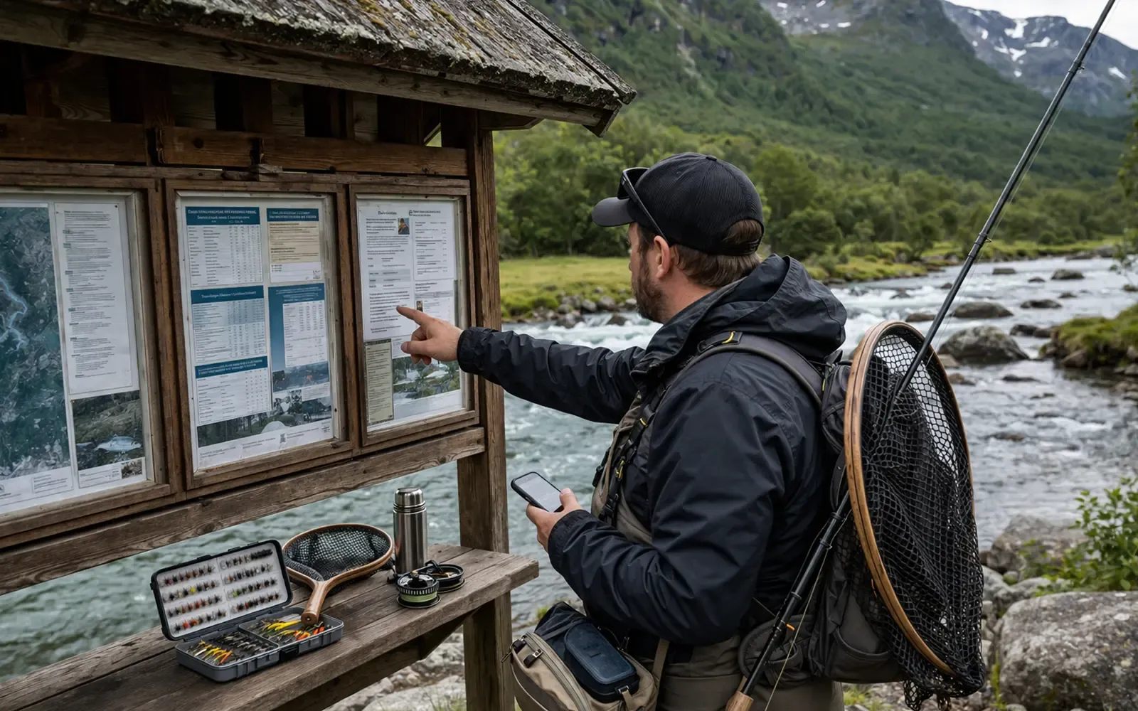 Supporting image for Fiskekort pris Norge 2026: hva koster fiskekort i elv og innsjø? focused on Prisnivå, tillegg og lokale forskjeller