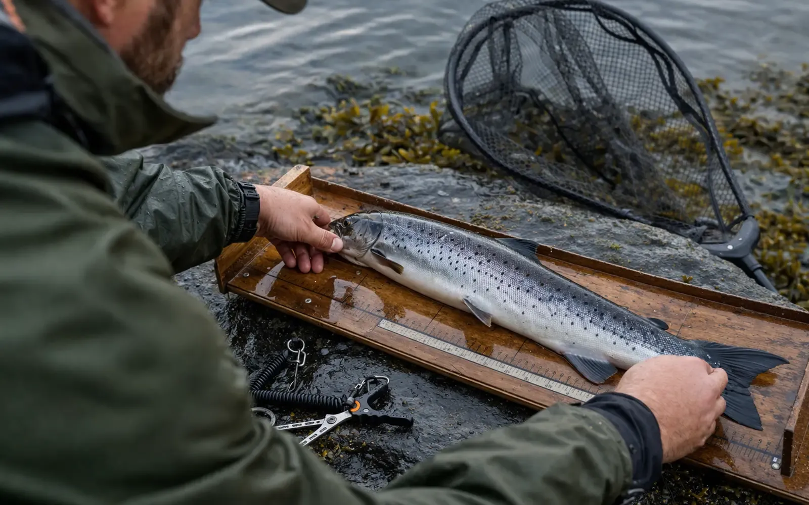 Supporting image for Fiskeminimumsstørrelse Norge: minstemål du må kjenne før du fisker focused on Prisnivå, tillegg og lokale forskjeller