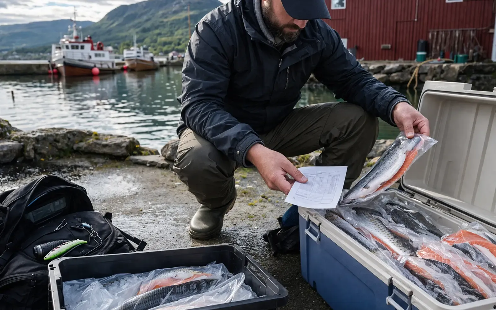 Supporting image for Fisketransport regler: hva kan du ta med hjem fra fisketuren? focused on Prisnivå, tillegg og lokale forskjeller