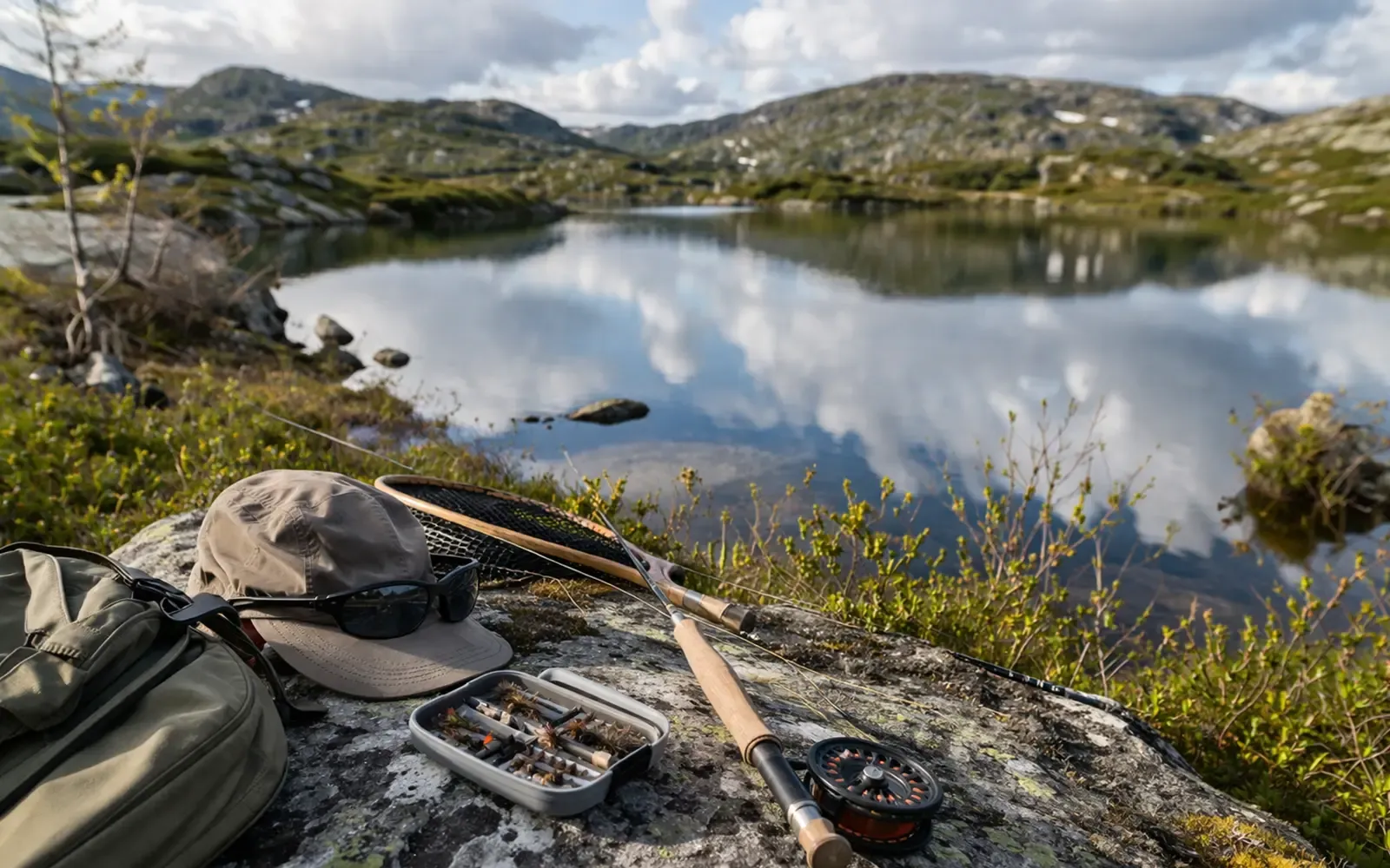 Illustrasjonsbilde for seksjonen Prisnivå, tillegg og lokale forskjeller i artikkel om Ørretfiske lisens Norge 2026: pris, sesong og valg av innsjøkort