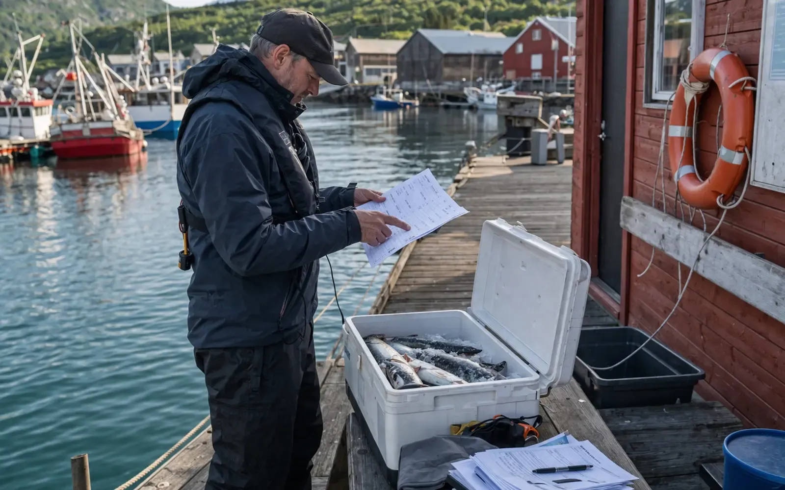 Supporting image for Sjøfiske regler Norge for turister: lisens, kvoter og dokumentasjon focused on Prisnivå, tillegg og lokale forskjeller