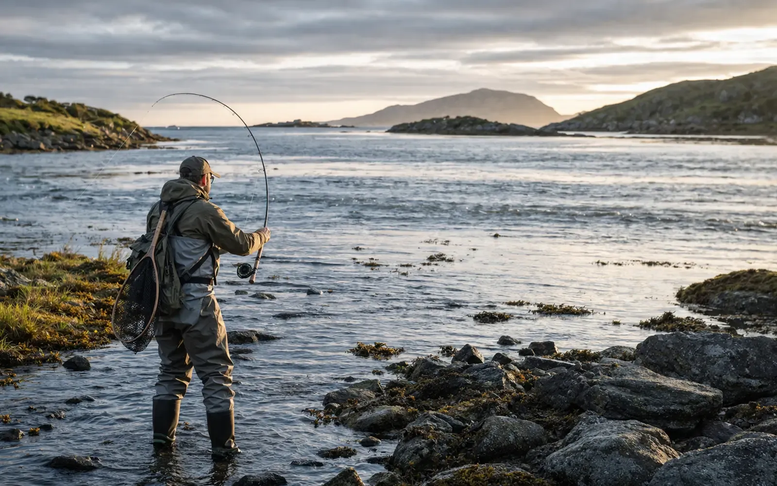Illustrasjonsbilde for artikkel om Sjøørret fiske regler: hva gjelder i elv, kyst og munningssoner?